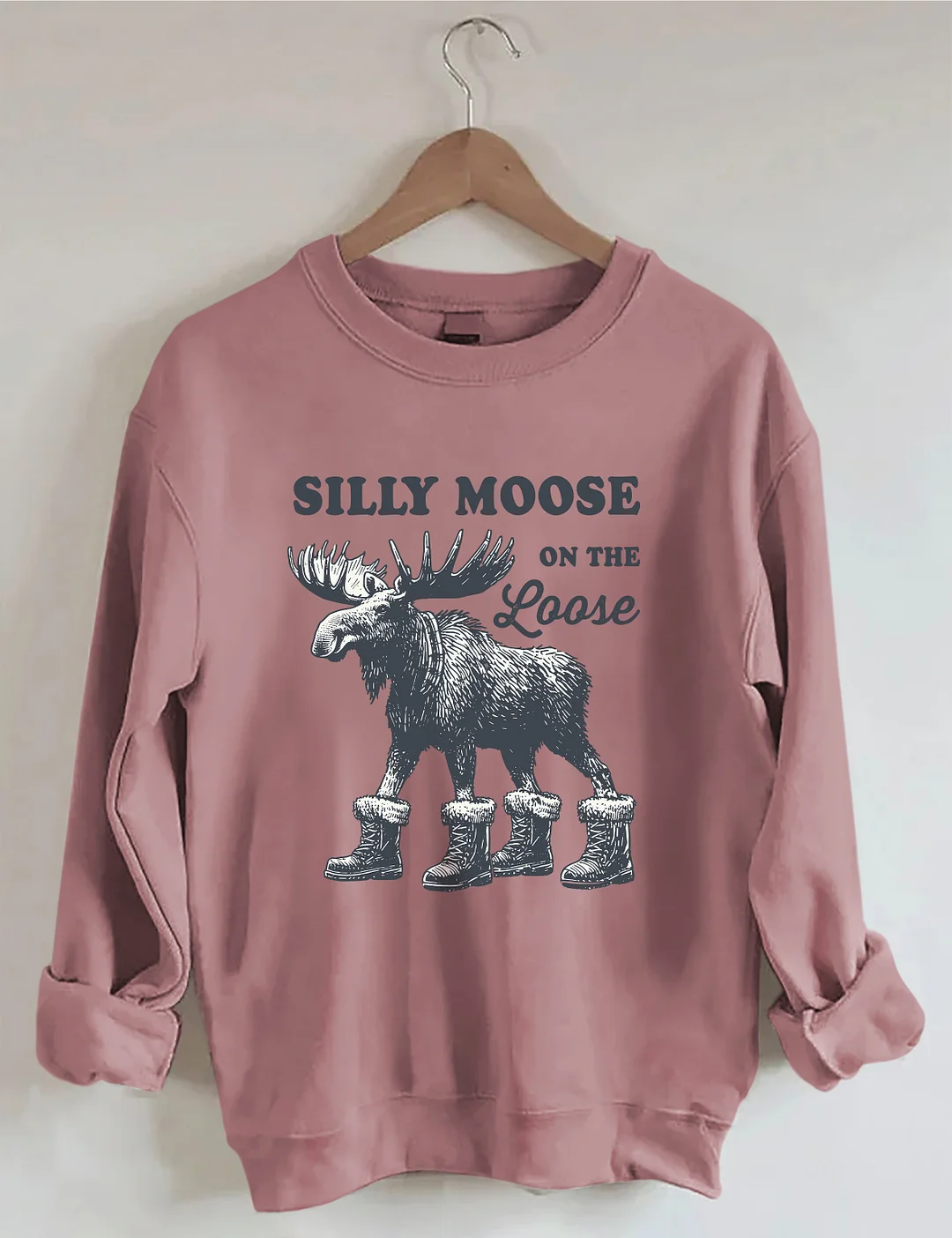 Silly Moose On The Loose Sweatshirt