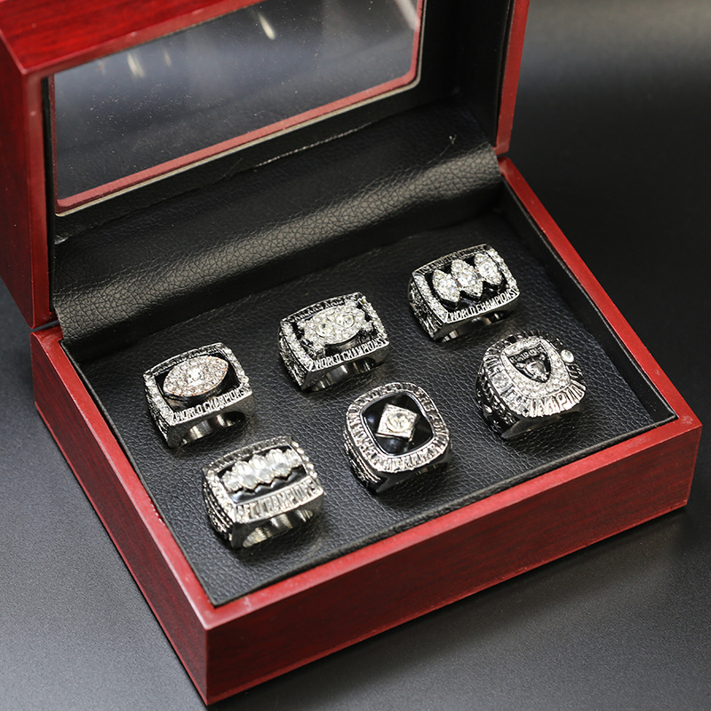 Oakland Raiders Las Vegas Raiders NFL Championship Ring 6 Piece Set