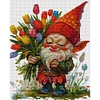 (US Local)Dwarf -14CT Stamped Cross Stitch Kit(40x47cm)
