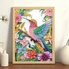 Fleur Colibri-Sp&eacute;cial Forme Diamant Peinture-30 * 40CM