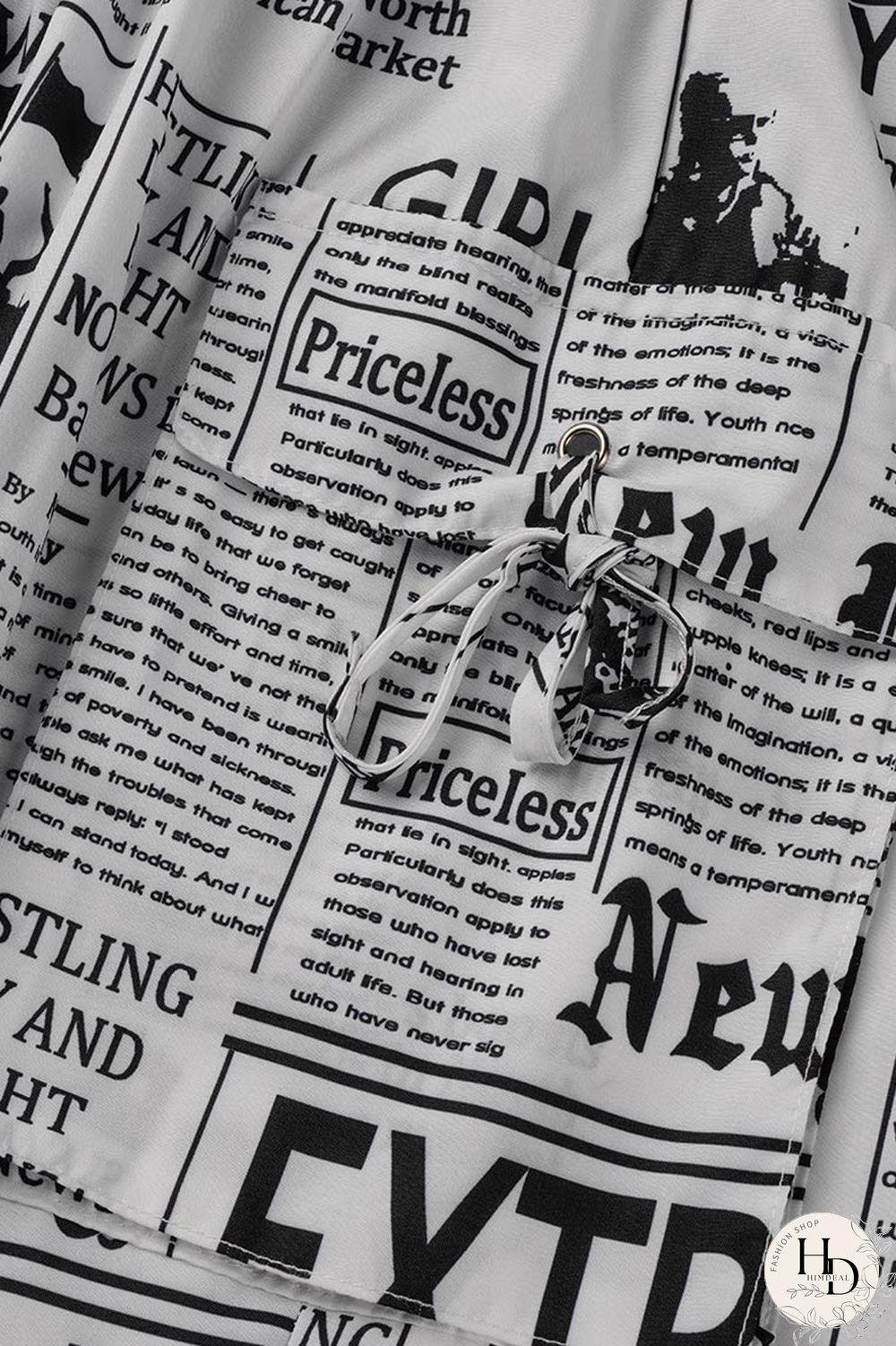 Black White Fashion Casual Print Basic Regular High Waist Conventional Full Print Bottoms