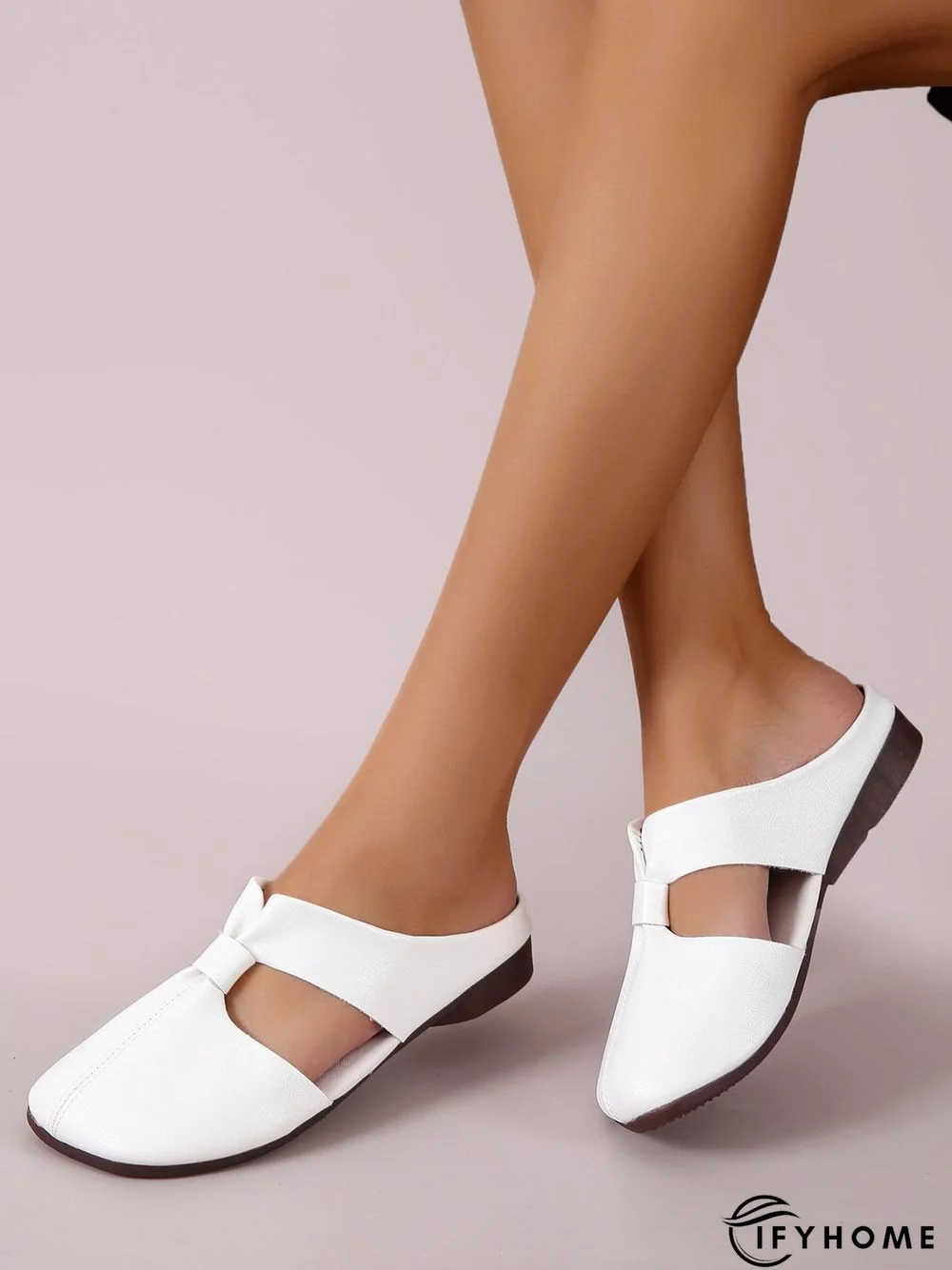 Women's Minimalist Cut Out Design Mules | IFYHOME