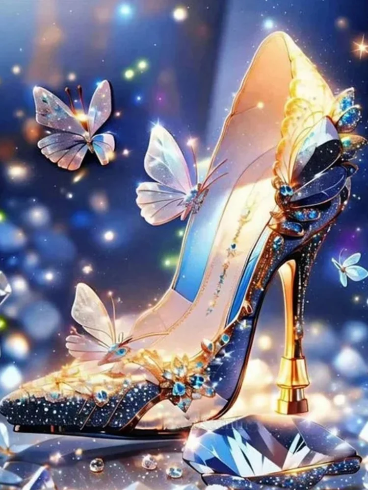 Partial AB Diamond Painting - Full Round Drill - Dream High Heels(Canvas|35*45cm)