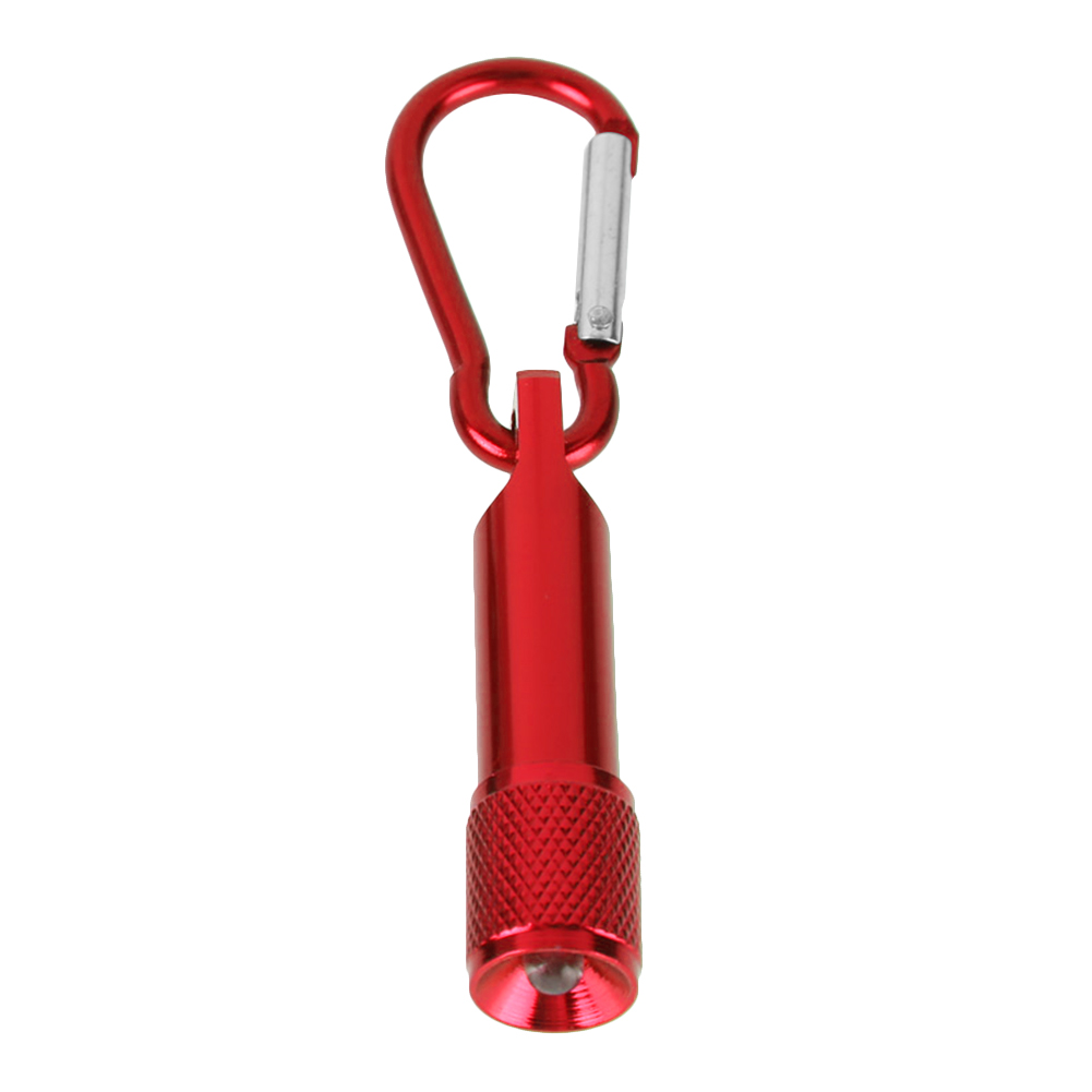 

Ultra Bright Outdoor Camping Pocket Torch Mini LED Carabiner Flashlights, Red, 501 Original