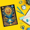 (US Local)Special Shaped Holy Sun 50 Pages Diamond Painting Notebook for Beginners