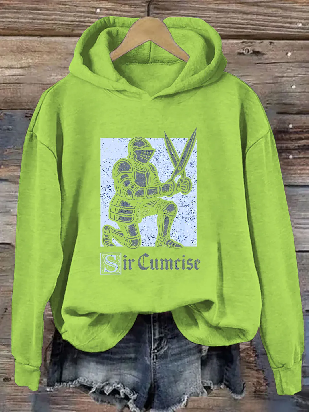 Sir Cumcise Funny Knight Hoodie