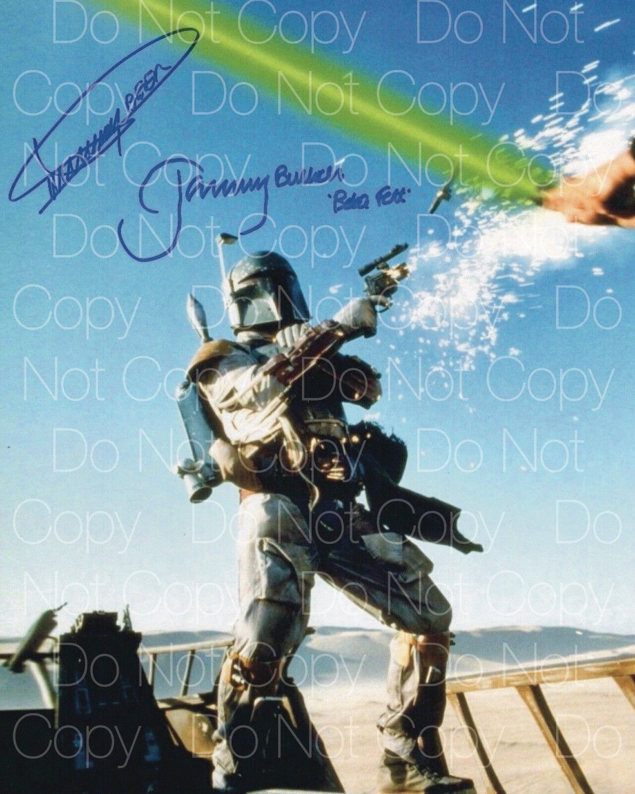 Boba Fett signed Star Wars Beer Bulloch 8X10 Photo Poster painting picture poster autograph RP