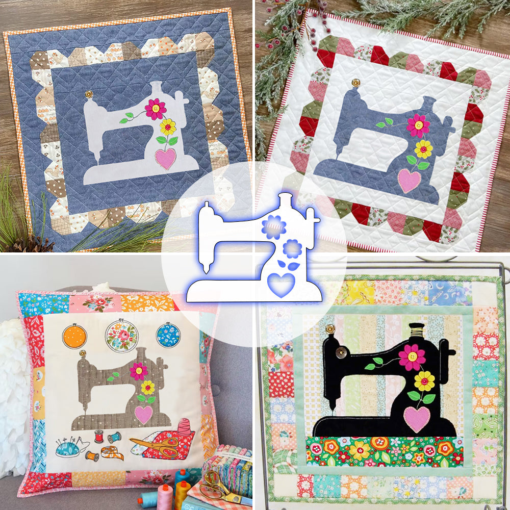 Cute Sewing Machine Template Set