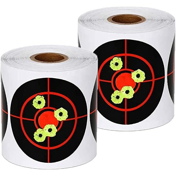 10 PCS GearOZ Splatter Target Stickers for Shooting High Visibility Fluorescent Yellow Impact 3 Self Adhesive Reactive Targets for BB Rifle Airsoft Guns and Air Pistols 