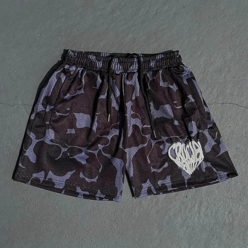 Fashionable personalized heart print shorts