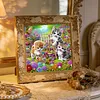 Garden Cat Special Shaped 5D DIY Partial Drill Diamonds Dots Gem Art Kits 11.81 X11.81inch Diamond Dots Paintings Diamonds Paintings Gem Art for Adults Beginners Home Decor