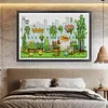 White Bear-Garden-11CT Stamped Cross Stitch 90*60cm/35.43*23.62in(Big Size)