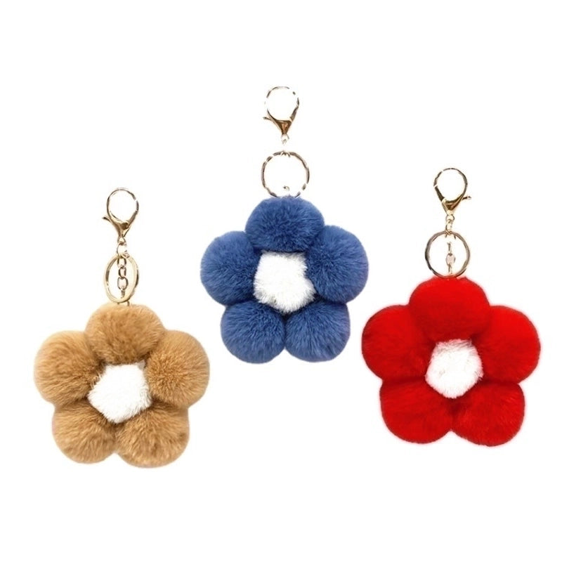Cute Flower Metal Keychain