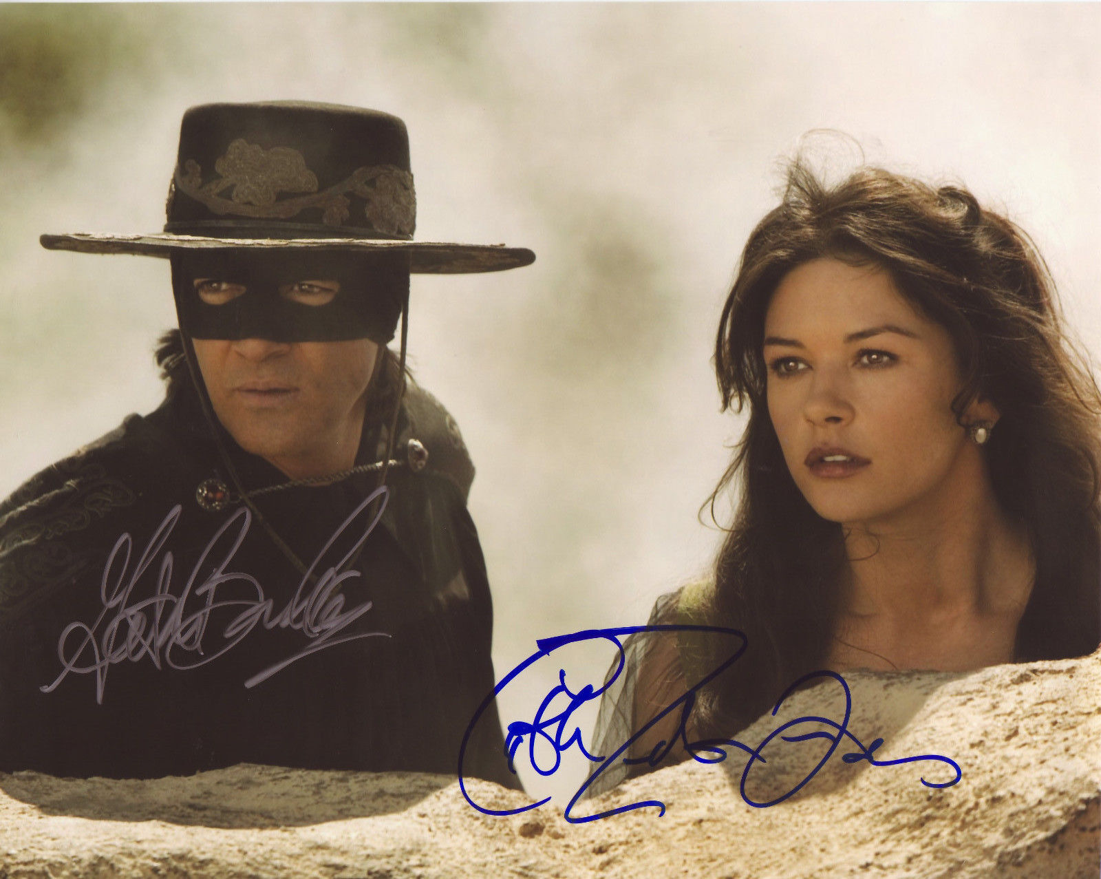 MASK OF ZORRO AUTOGRAPH SIGNED PP Photo Poster painting POSTER