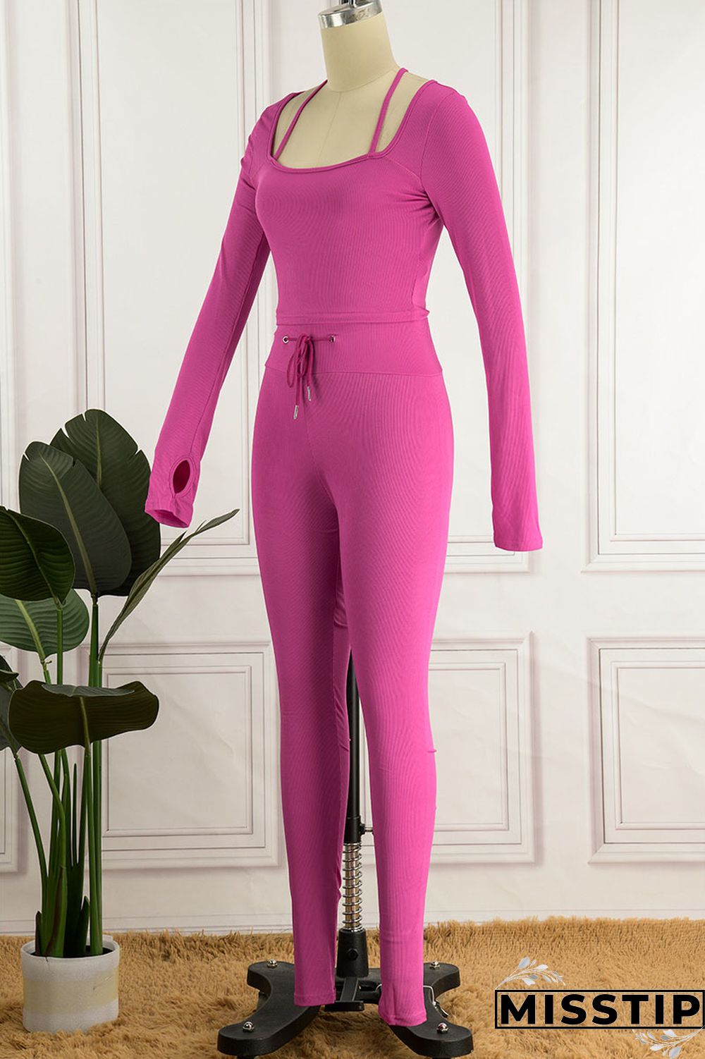 Green Casual Street Solid Patchwork Square Collar Long Sleeve Two Pieces