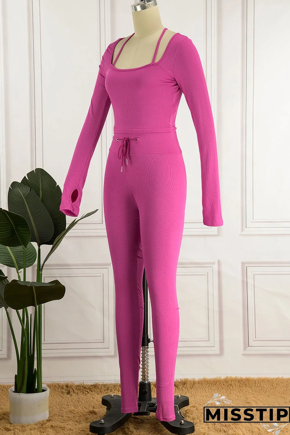 Green Casual Street Solid Patchwork Square Collar Long Sleeve Two Pieces