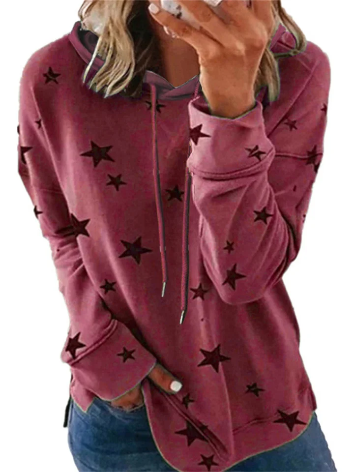 Women's Sweatshirt Pullover Active Zipper Blue Pink Dog Casual Long Sleeve S M L XL XXL XXXL-Hoverseek