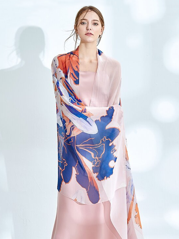 Silk Shawl Scarf Beauty Scarf Spring Style
