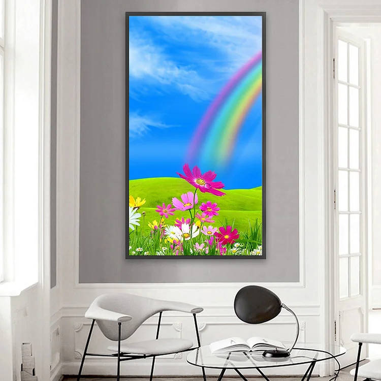 Rainbow Flower 40*80CM(Canvas) Full Round Drill Diamond Painting