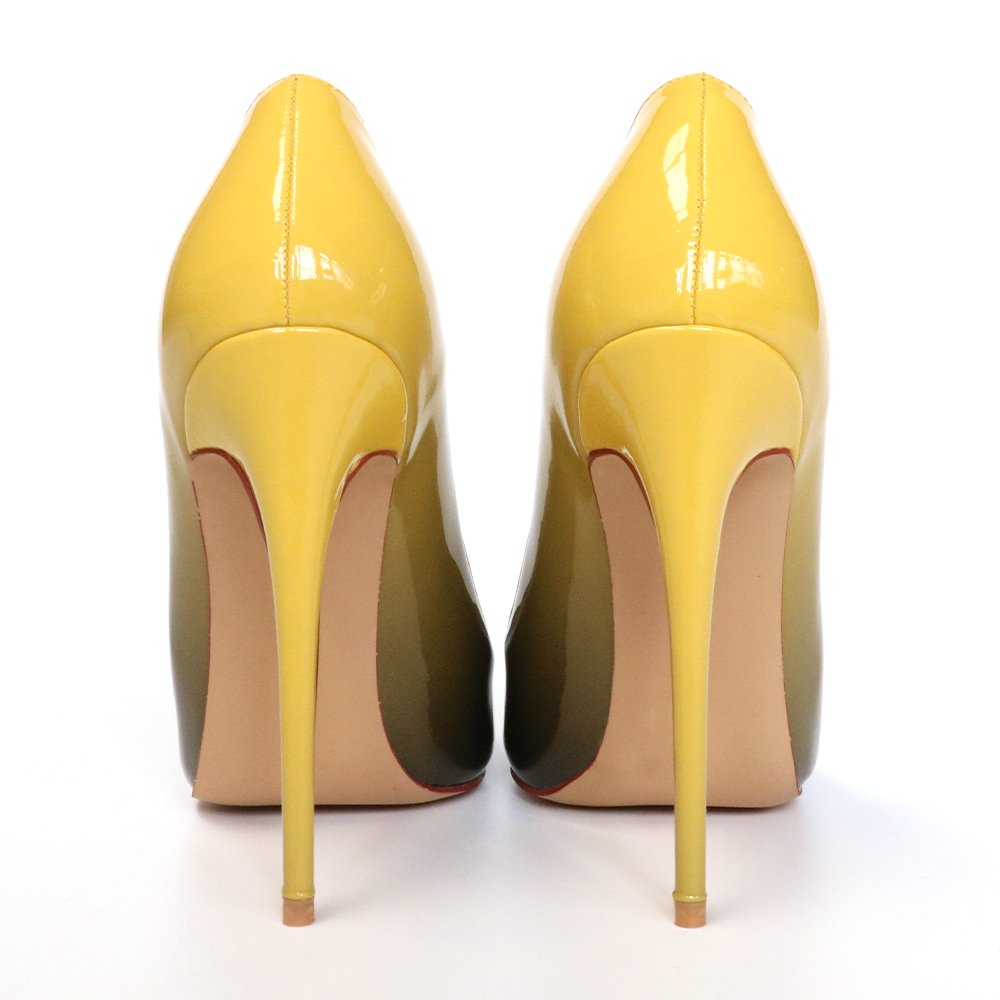 120mm Gradient High Heels Fashion Pumps Patent-MERUMOTE