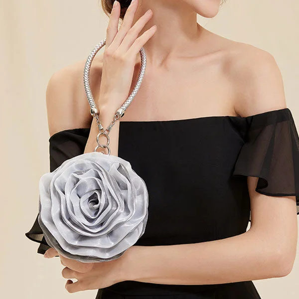 3D Rose Design Glamorous Bag