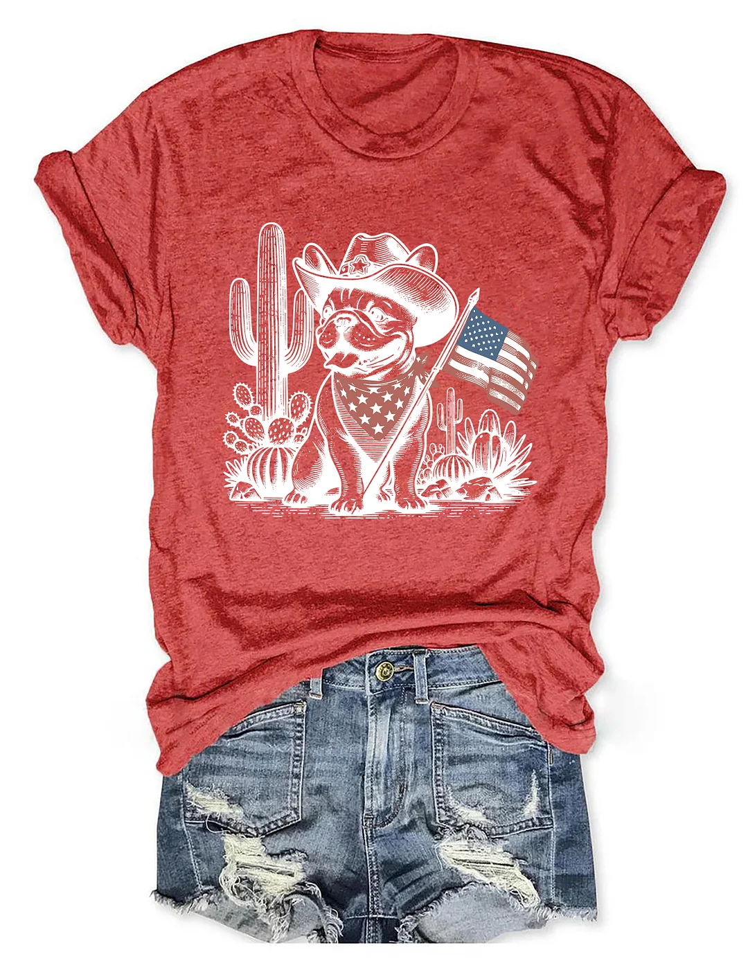 French Bulldog 4th Of July T-shirt