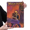 Megadeth - Panneaux en &eacute;tain m&eacute;tallique(20*30cm/30*40cm) - Musique
