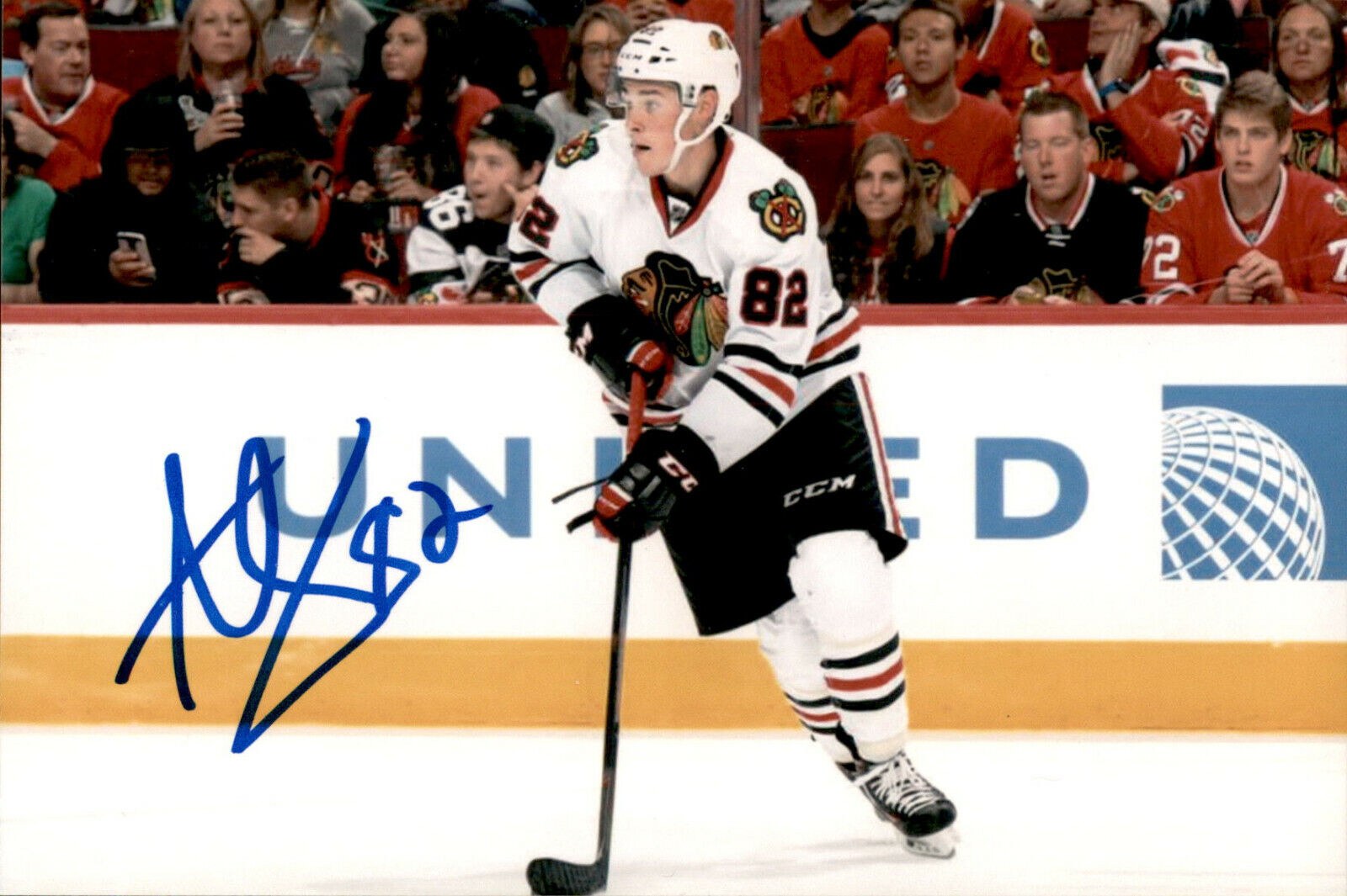 Alexandre Fortin SIGNED 4x6 Photo Poster painting CHICAGO BLACKHAWKS