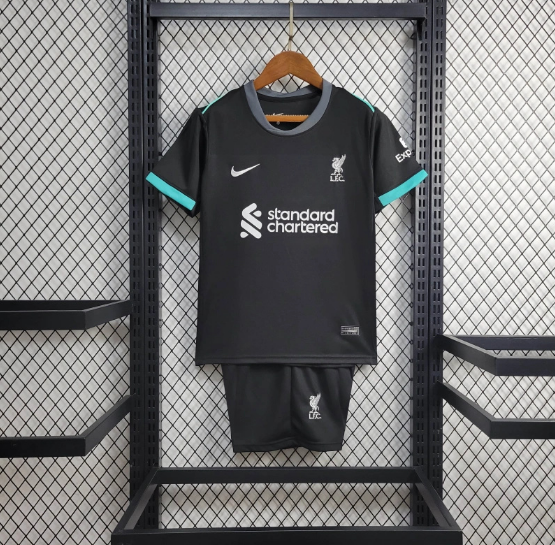 24/25 Liverpool Away Kids Kit Football Jersey Thai Quality