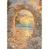 Diamond Painting -DIY Round Drill Sunset Coral Coast Arch