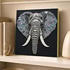 Framed Elephant - DIY Button Art Painting Kit for Creativity DIY Pearl Dot Crafts for Gift Home Wall Decor 30*30CM