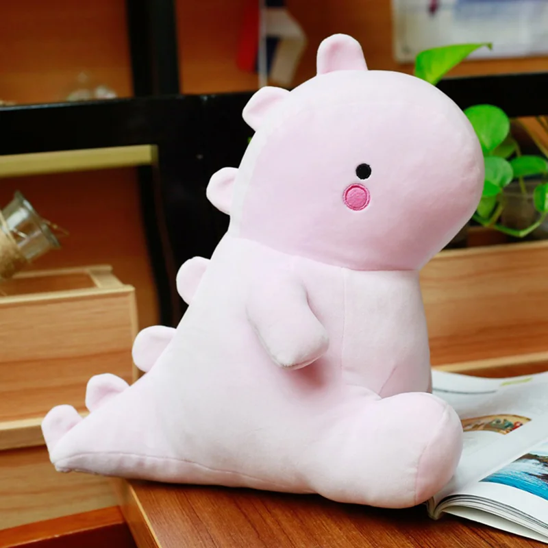 Super Soft Cute Dinosaur Plush Doll Can Hold Pink/Blue Plush Dinosaur Toys
