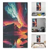 (US Only)5D DIY Full Round Drill Diamond Painting Aurora Night Kit Home Decor Art 40x70cm
