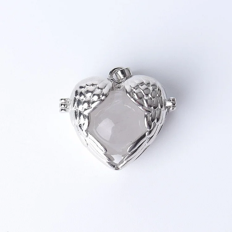 1.16" Heart Shape Crystal Pendant