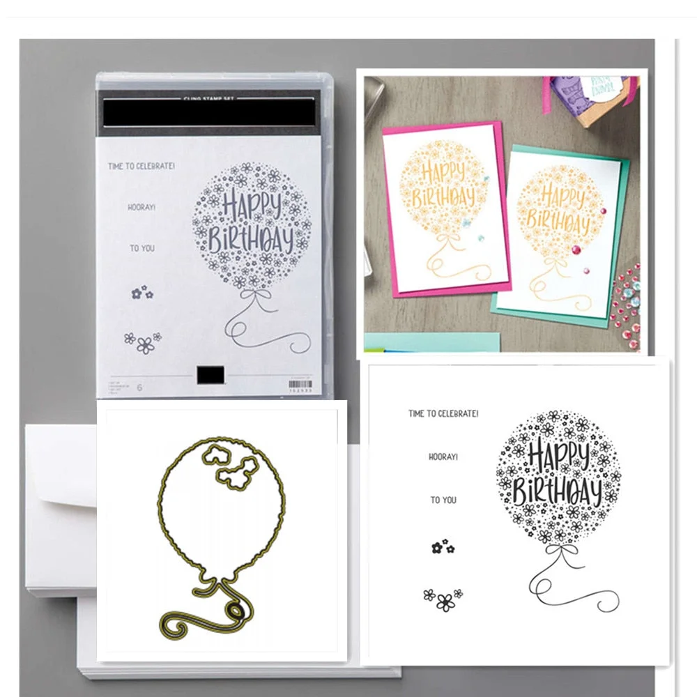 Metal Cutting Dies and Clear Stamp Set For Scrapbooking Paper Craft Handmade Card Album Punch Art Cutter 2021 New Christmas Dies