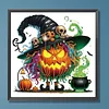 Diamond Painting - Partial Special Shaped Drill - Halloween Pumpkin(Canvas|30*30cm)