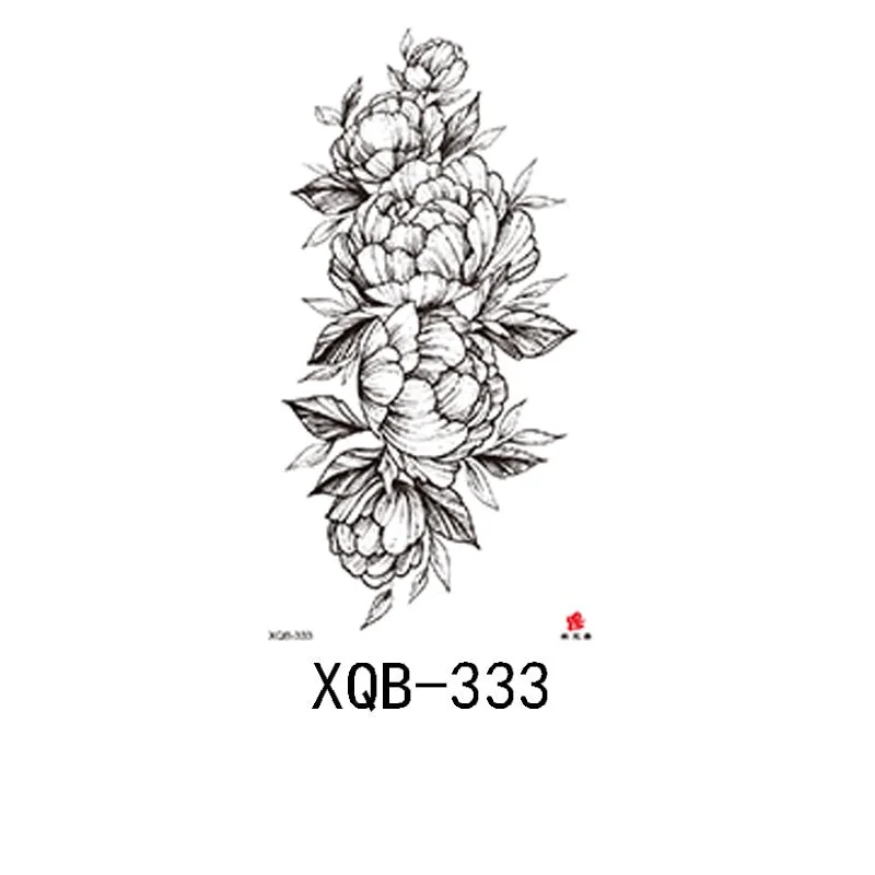 Small Full Arm Waterproof Tattoo Sticker Half Arm Arm Painted Flower Animal Arm Lasting European and American Tattoo Sticker