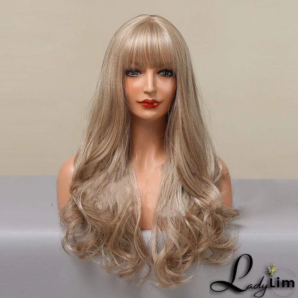 Fashion Long Hair Curls Tail Wig With Bangs