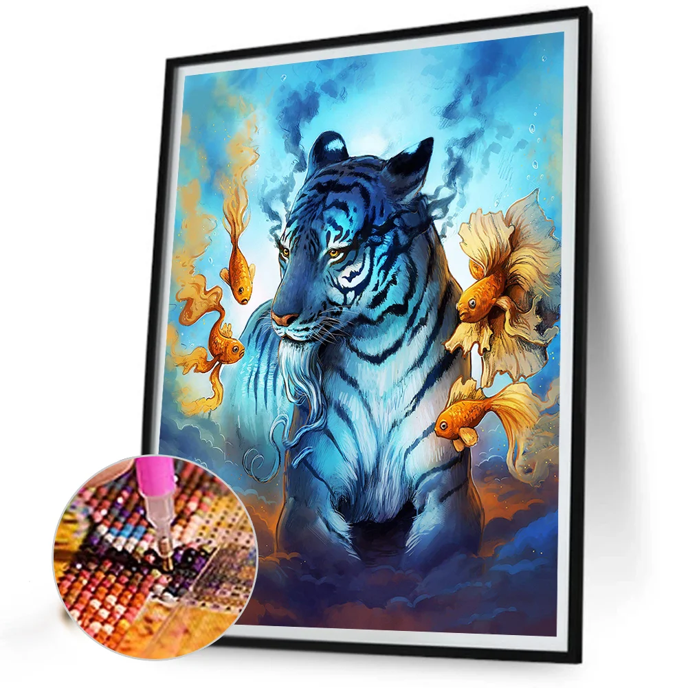 Diamond Painting - Full Square Drill - Tiger(Canvas|35*45cm)