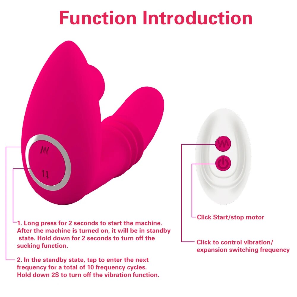 Remote Control Clitoral Sucking Vibrator for Women