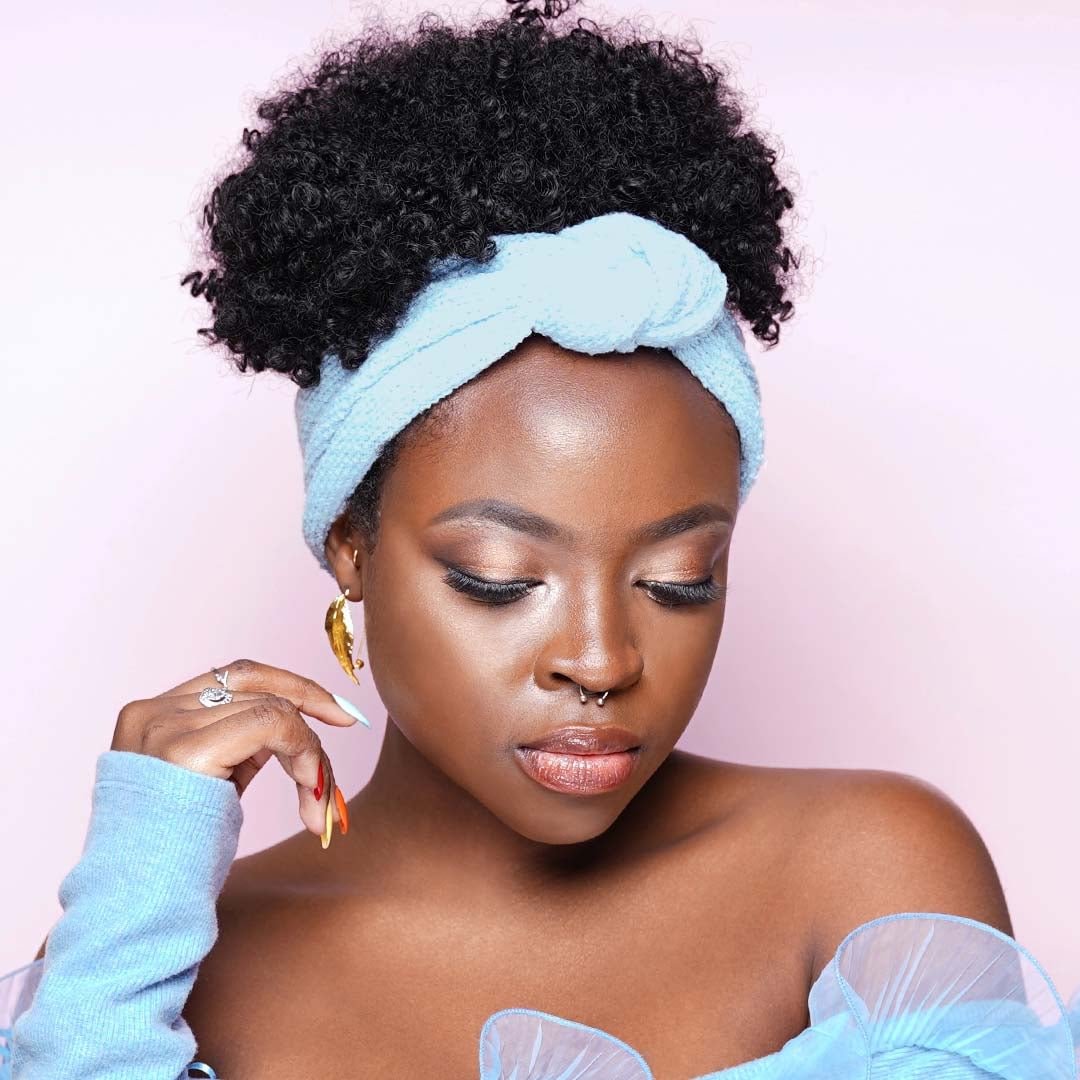 Blue Yarn | Wrap-wig (2 in 1)| -AW158