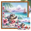 (Multi-Style)Beach Scenery-11CT Stamped Cross Stitch 40*40cm/15.75*15.75in tapestrymarket