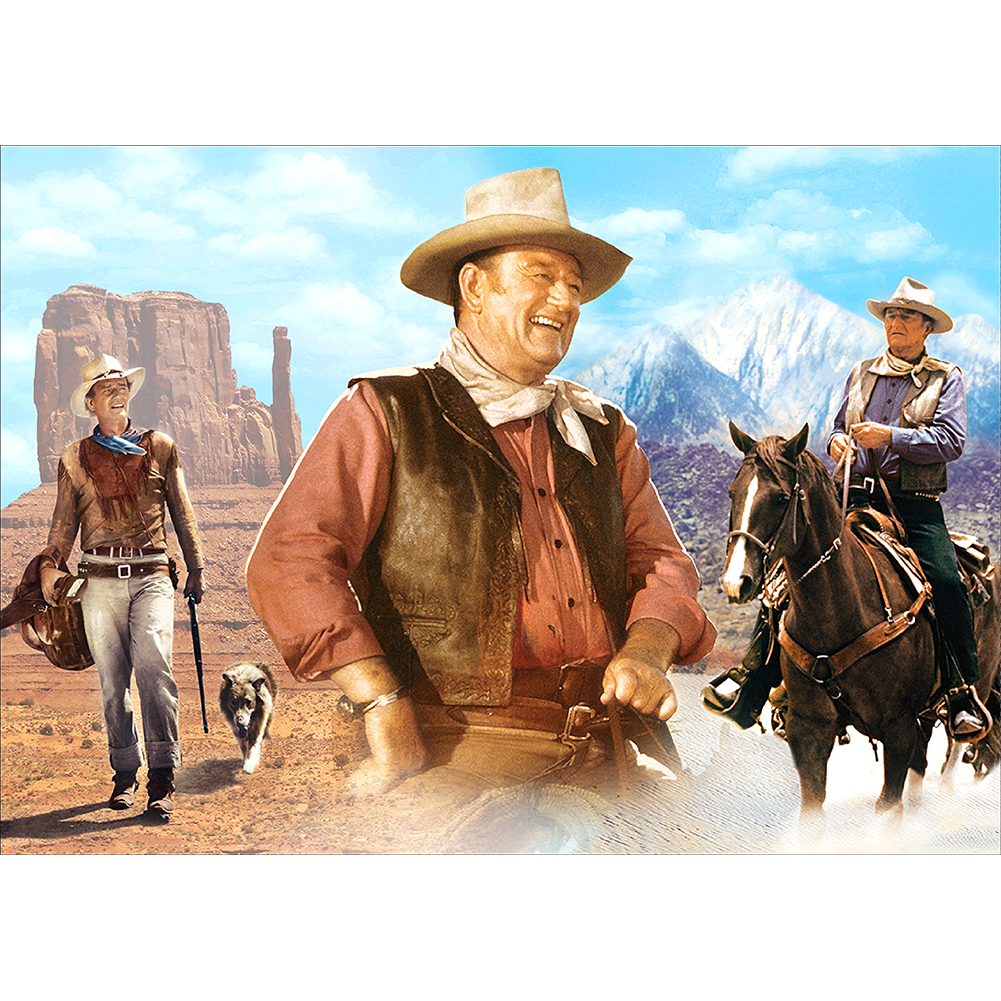 

Happy Cowboy - Round Drill Diamond Painting - 40*30CM, 501 Original