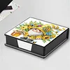 Diamond Painting PU Gnome Notecard Box with 160 Sheets Paper Note Holder