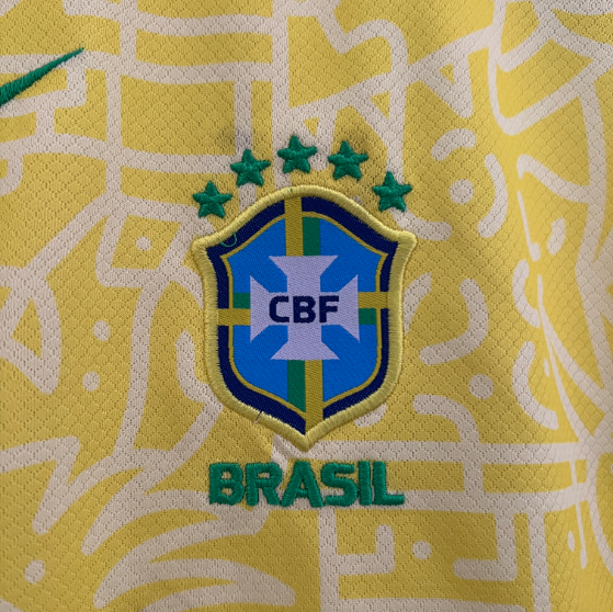 2024 Brazil Home Kids Kit Football jersey Thai Quality