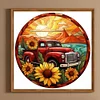 Diamond Painting -DIY Round Drill Sunflower Car