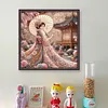 Japanese Beauty-11CT Stamped Cross Stitch 50*50cm/19.69*19.69in