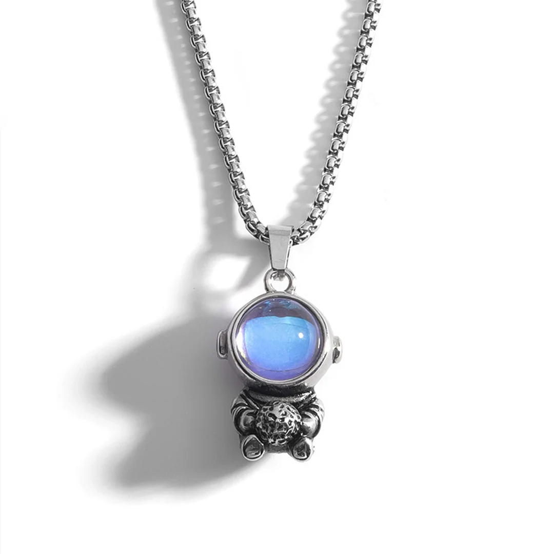 Astral astronaut necklace