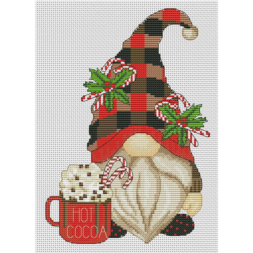 

Gnome - 11CT Stamped Cross Stitch - 30*40CM, 501 Original