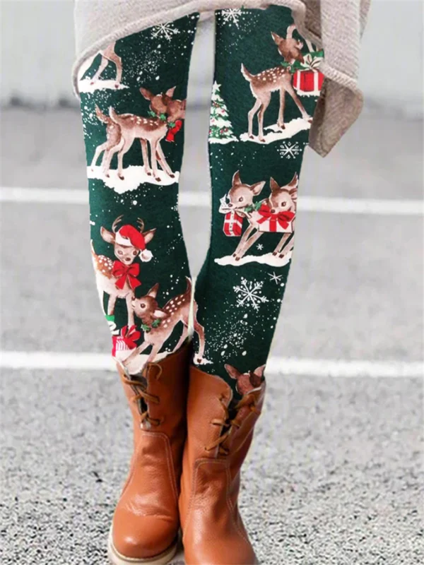 Christmas Casual Printed Leggings